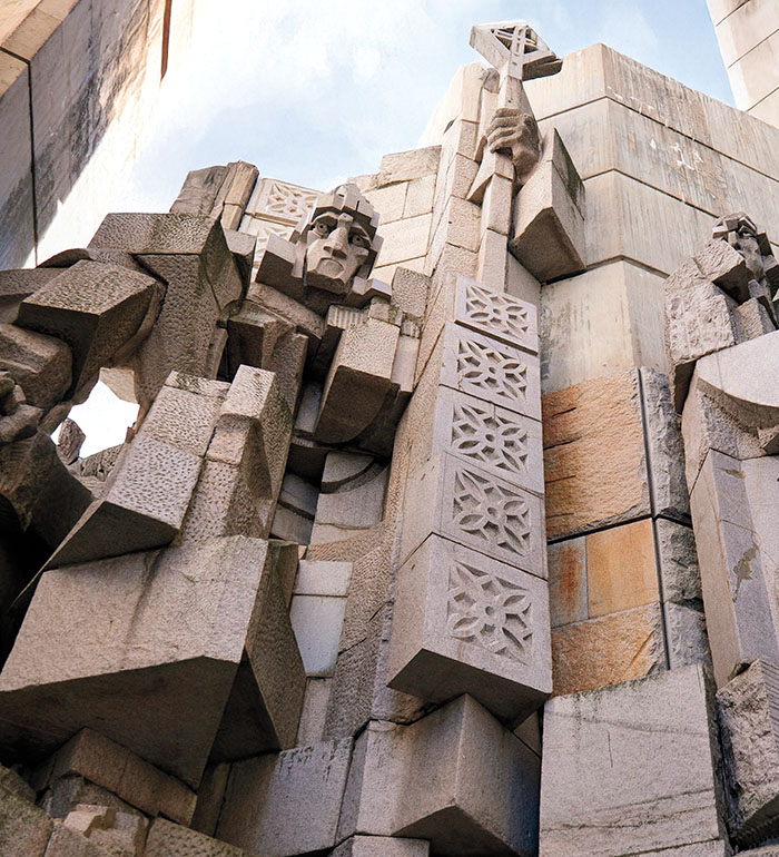 A monument called the Founders of the Bulgarian State in the eastern Bulgarian city of Shumen