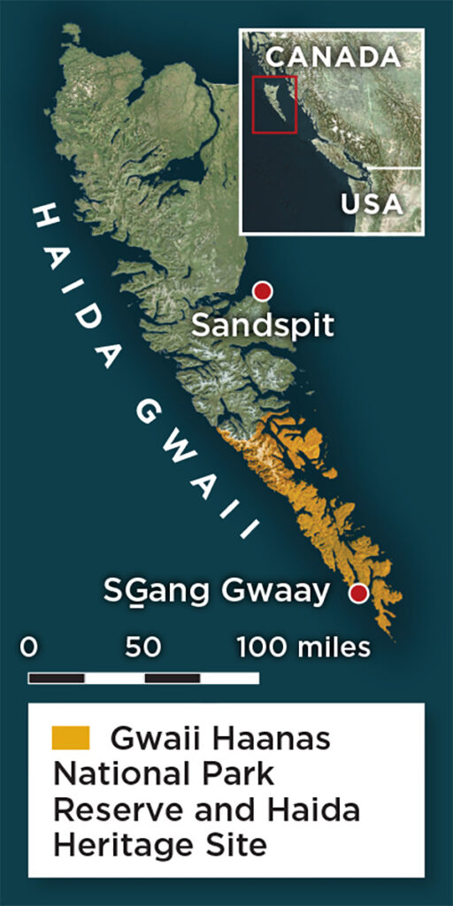 Map of Haida Gwaii
