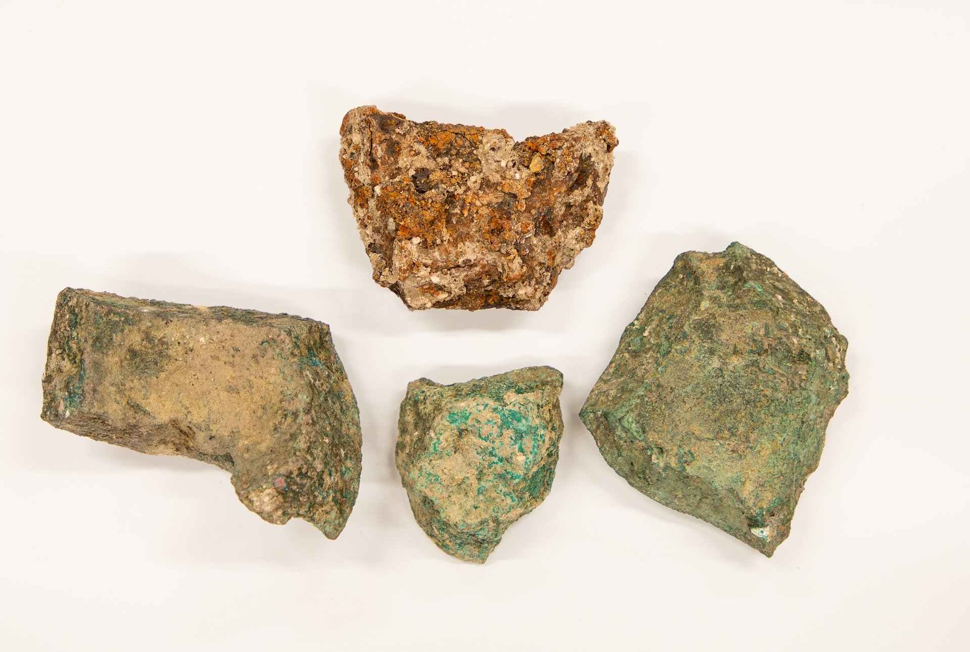 Exploding shot fragments found outside the Alamo Church