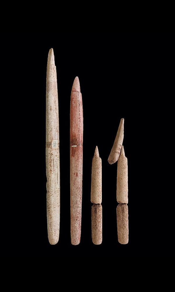 Whale bone harpoons