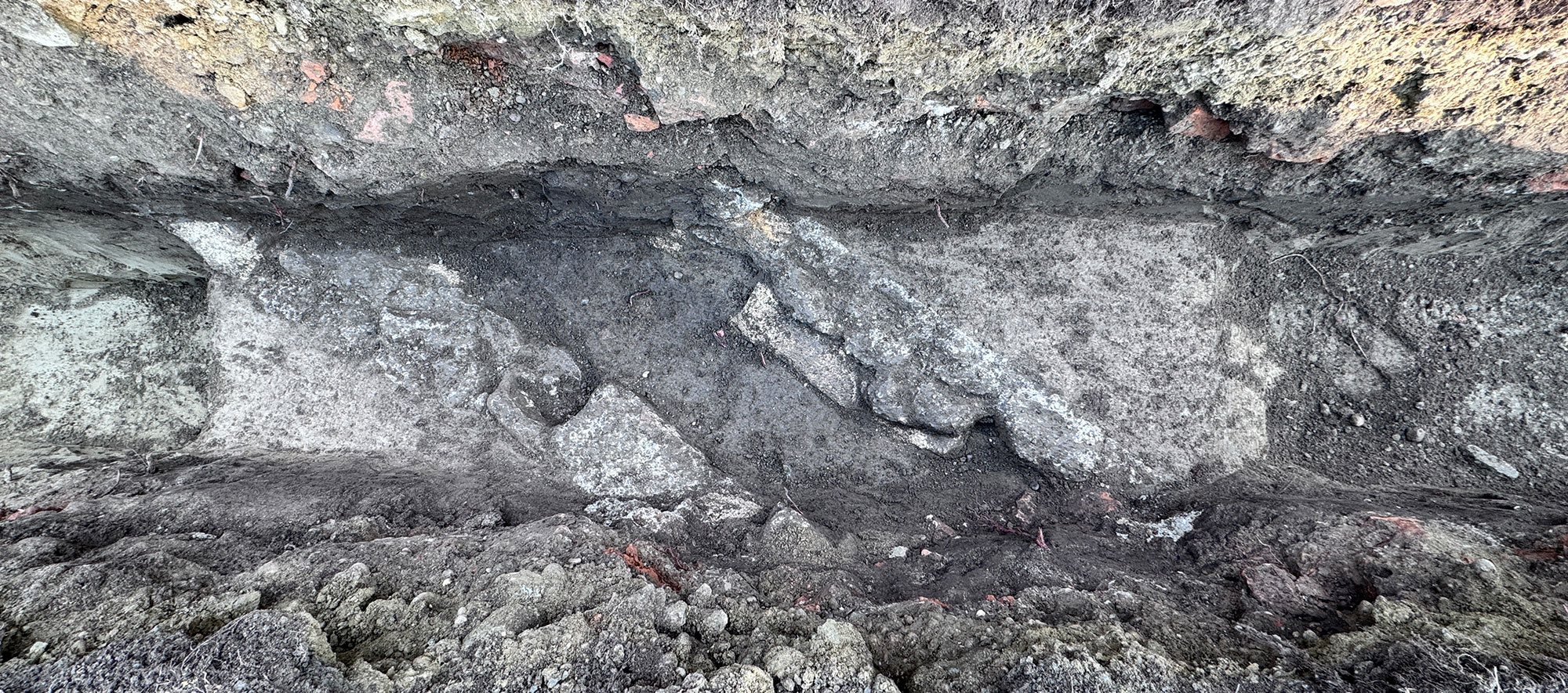 Roman aqueduct channel, Rusovce, Slovakia