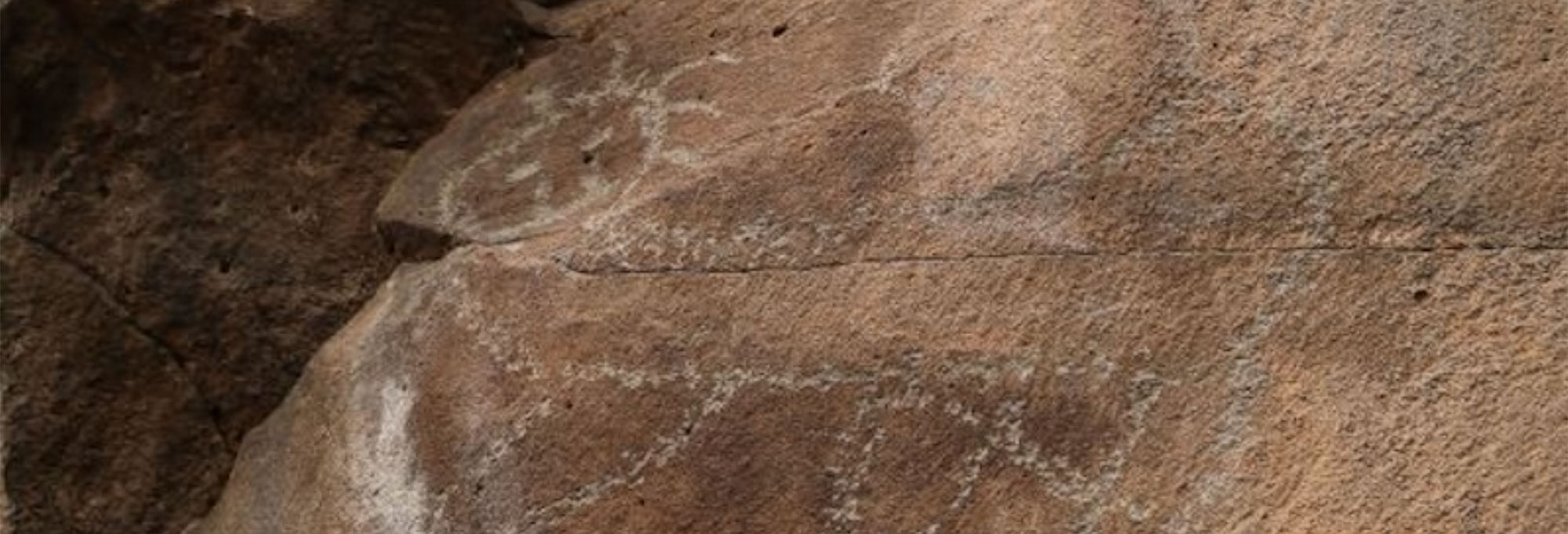 Rock art panel at the El Venado site, Hidalgo, Mexico