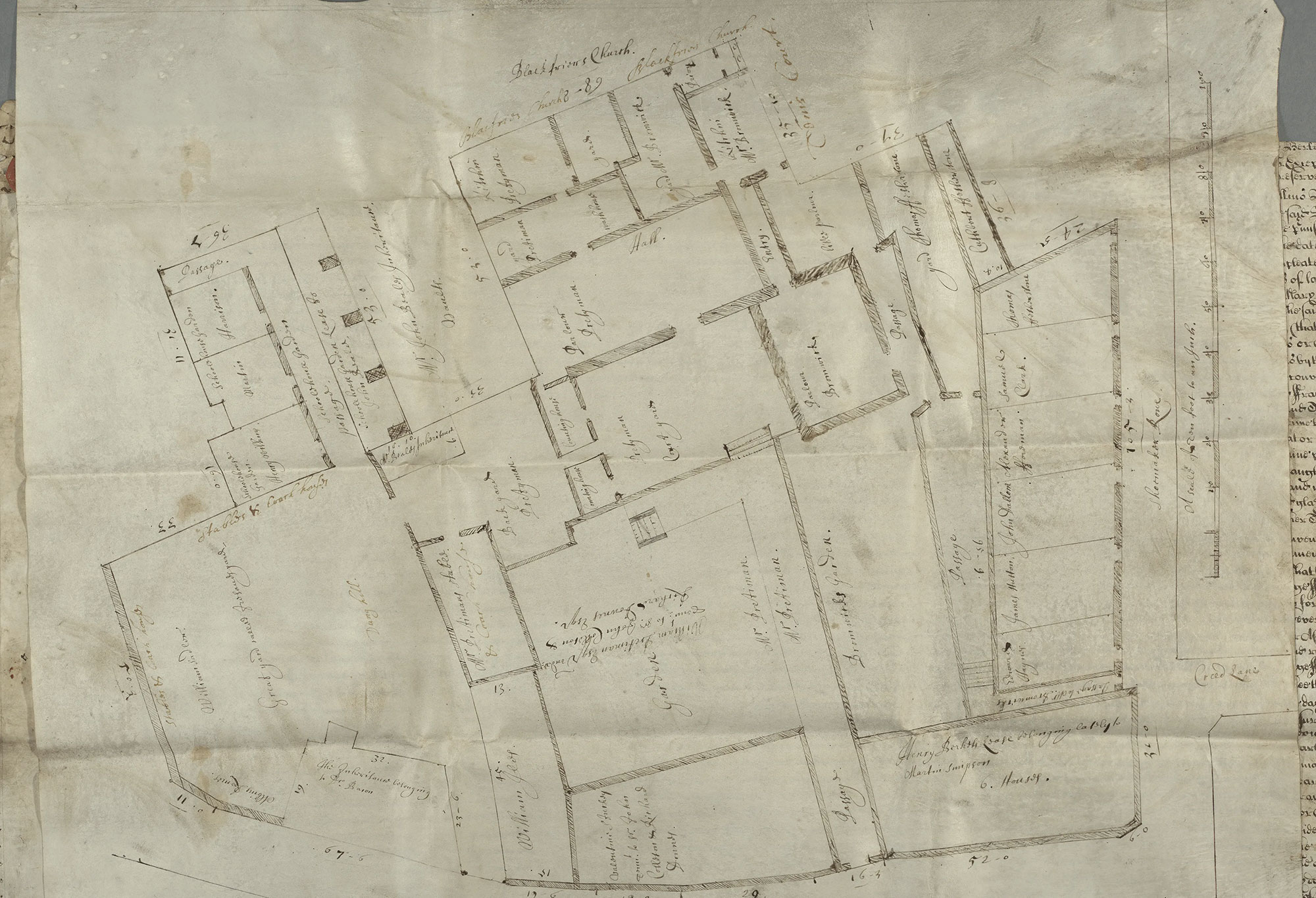 Property plan of the parish of St. Ann Blackfriars