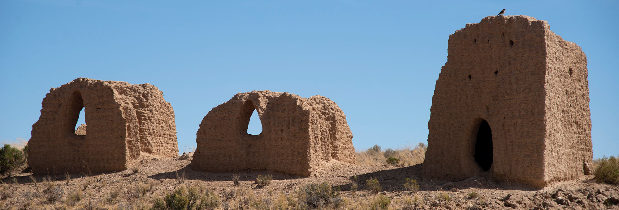 Burial towers called chullpas on the Bolivian Altiplano