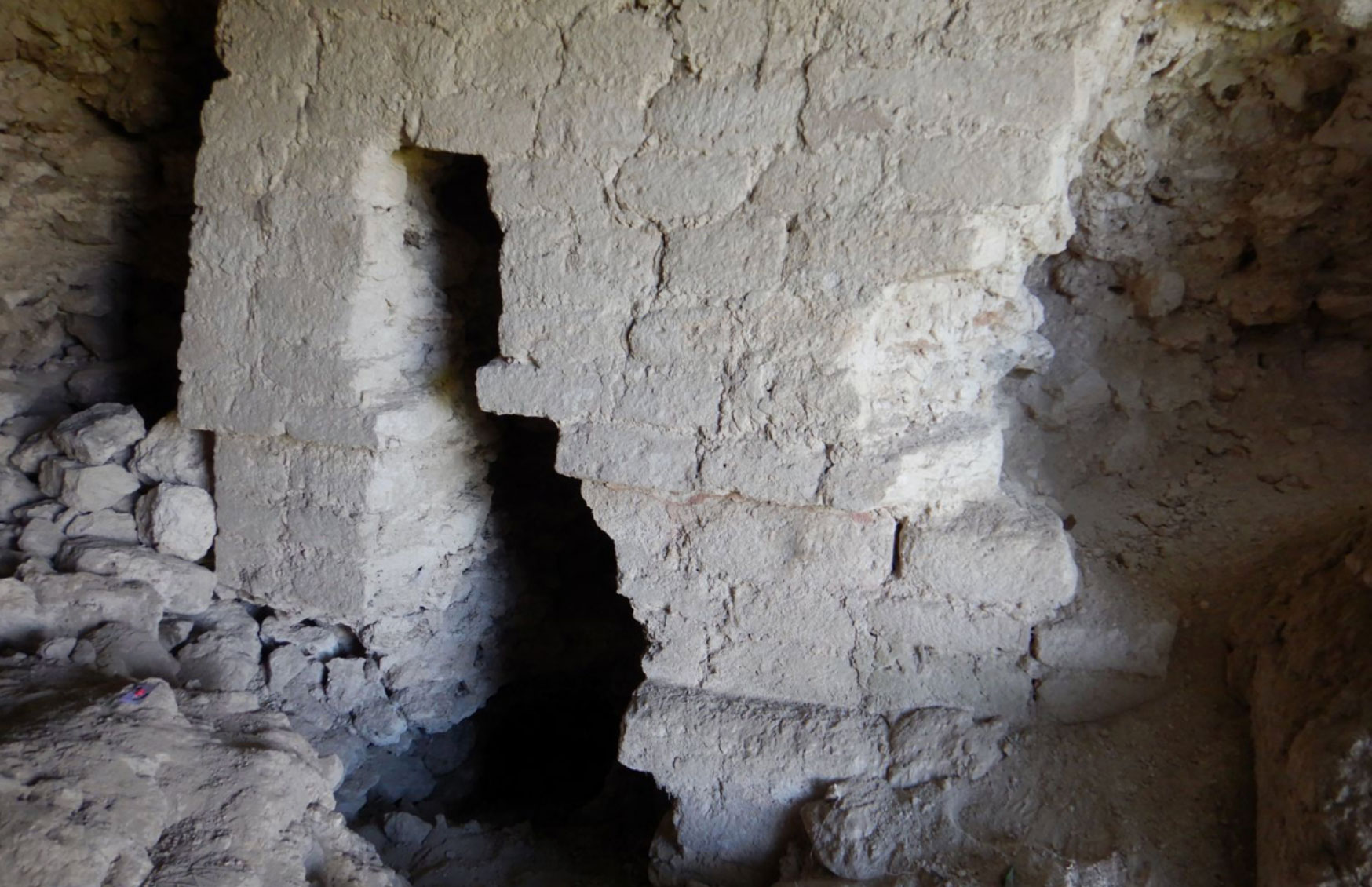 Maya building at the site of El Jefeciño, Quintana Roo, Mexico