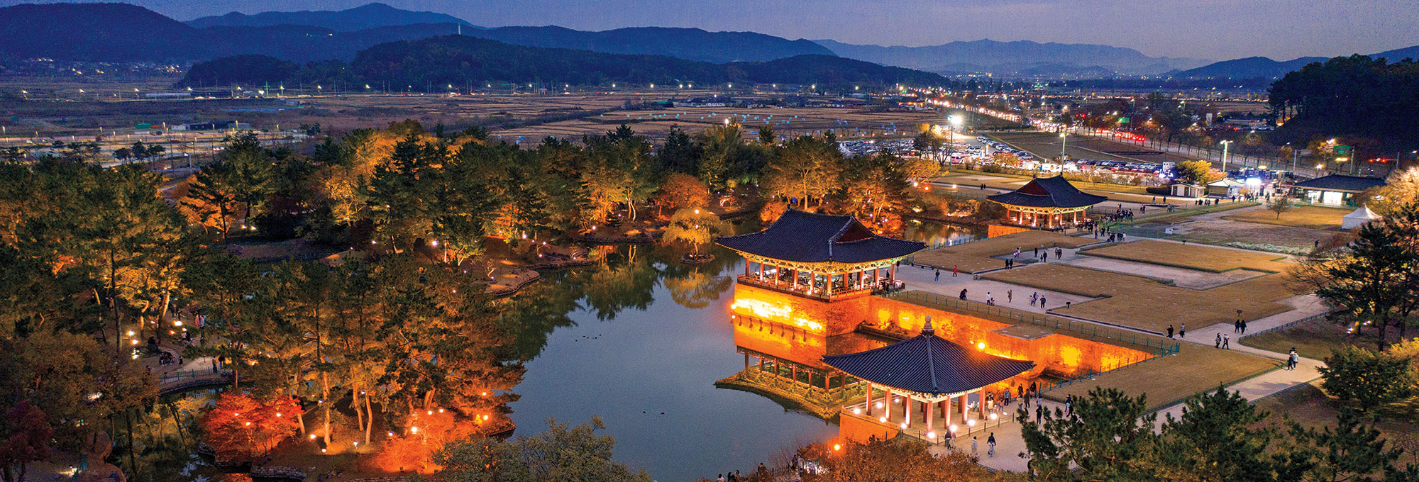 Palace pavilions and pond, Gyeongju, South Korea
