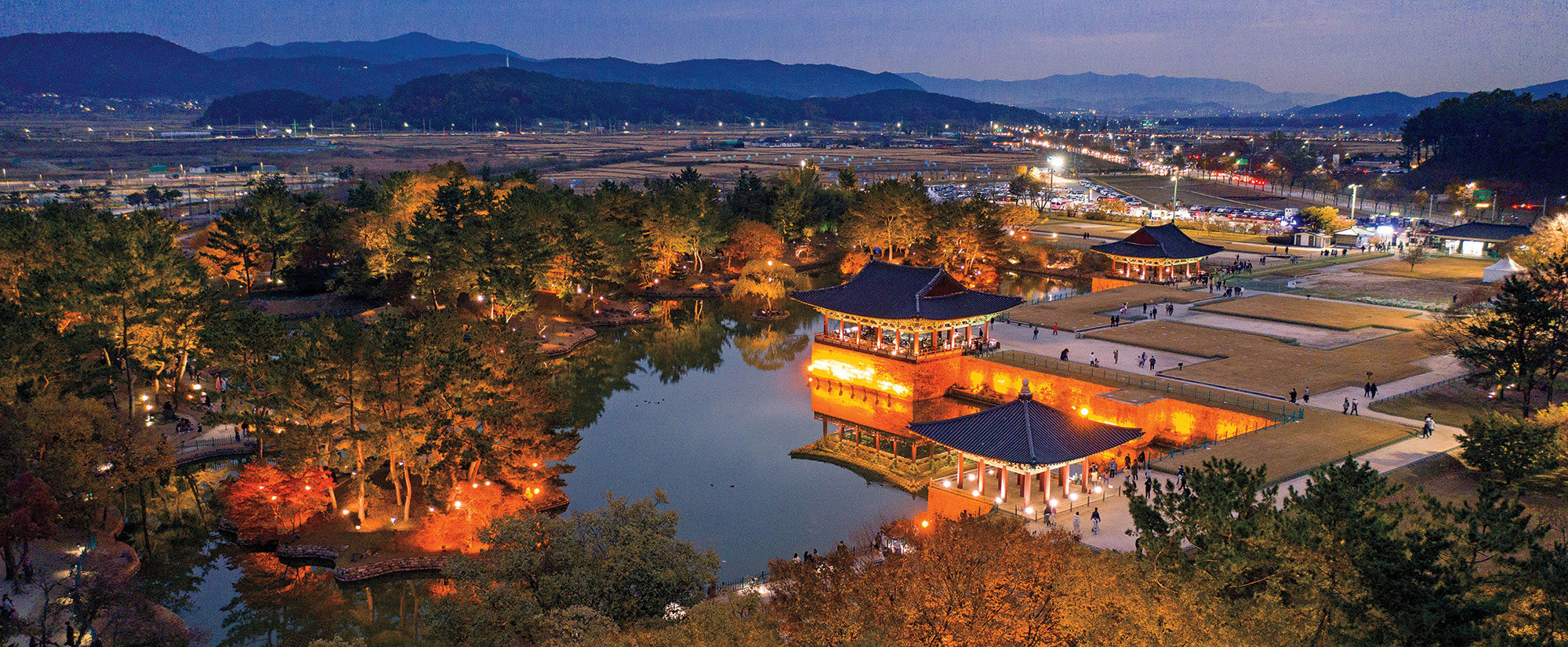 Palace pavilions and pond, Gyeongju, South Korea