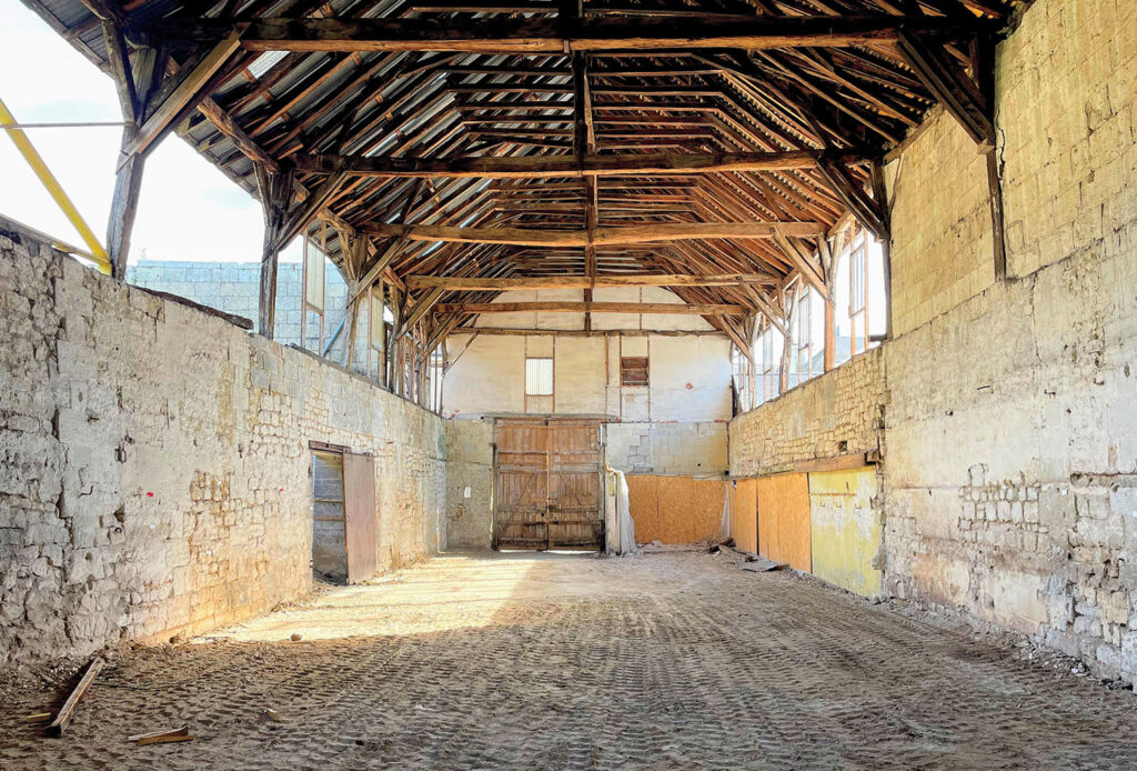 The paume hall in the town of Chinon
