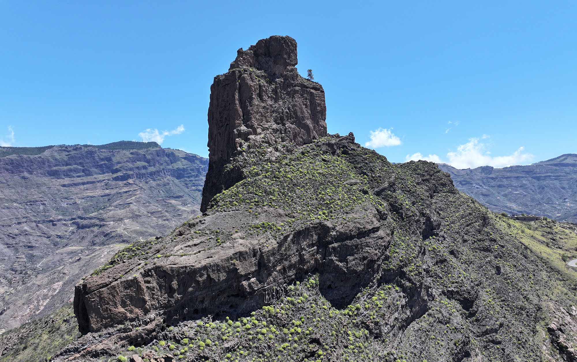 Roque Bentayga rock formation, Gran Canaria, Canary Islands