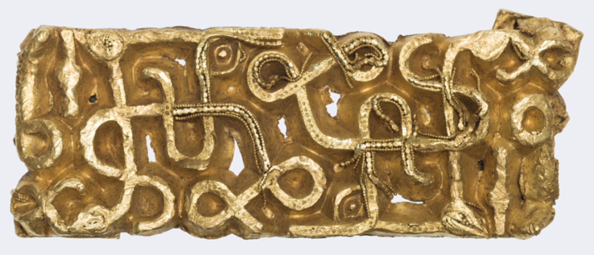 Gold scabbard fitting