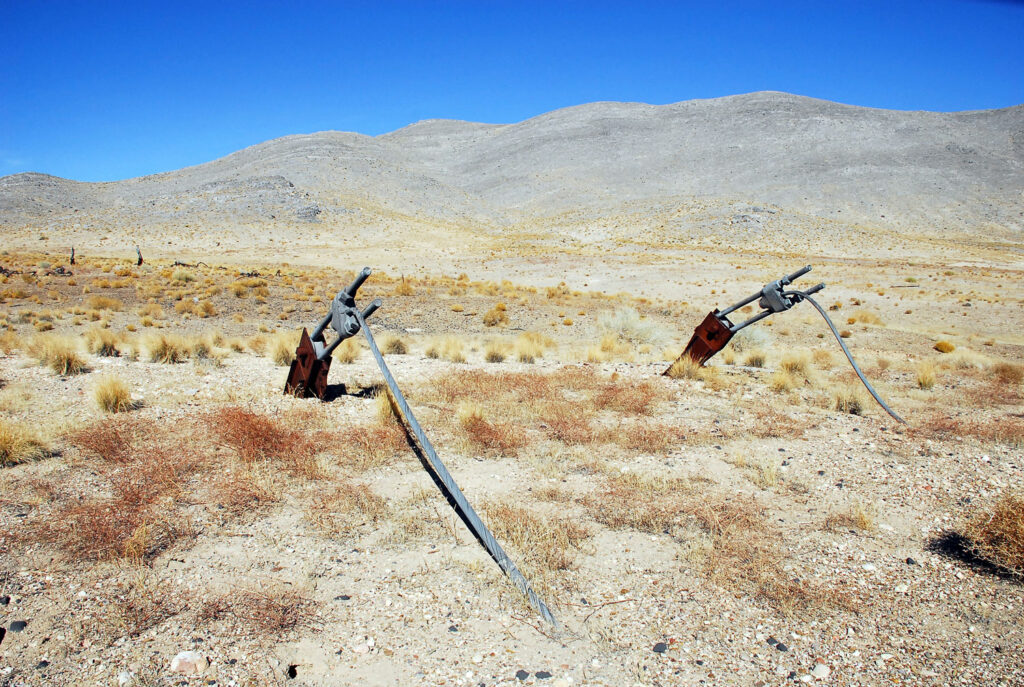 Tower stanchions, Yucca Flat