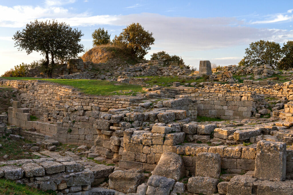 Ruined city walls of Troy