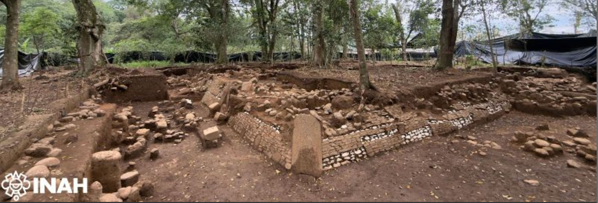 Platform structure at the Campo Viejo site, Veracruz, Mexico
