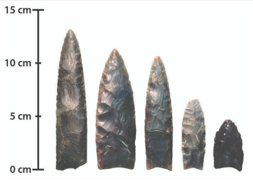 Clovis fluted points