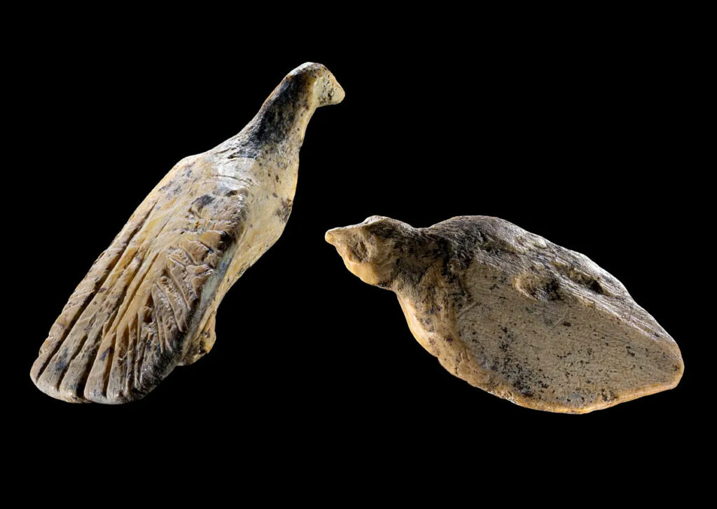 Ivory bird figurines