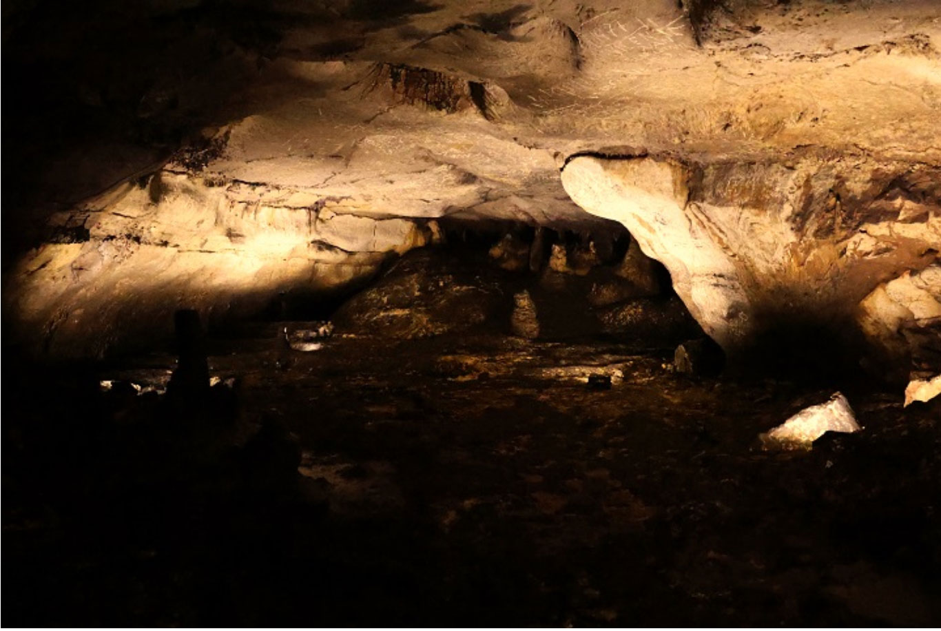 Interior of Cova Dones, Spain