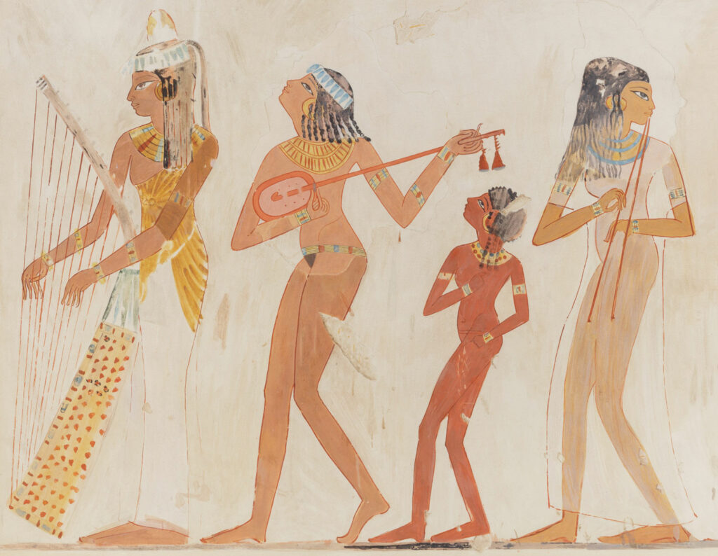 Egyptian tomb mural