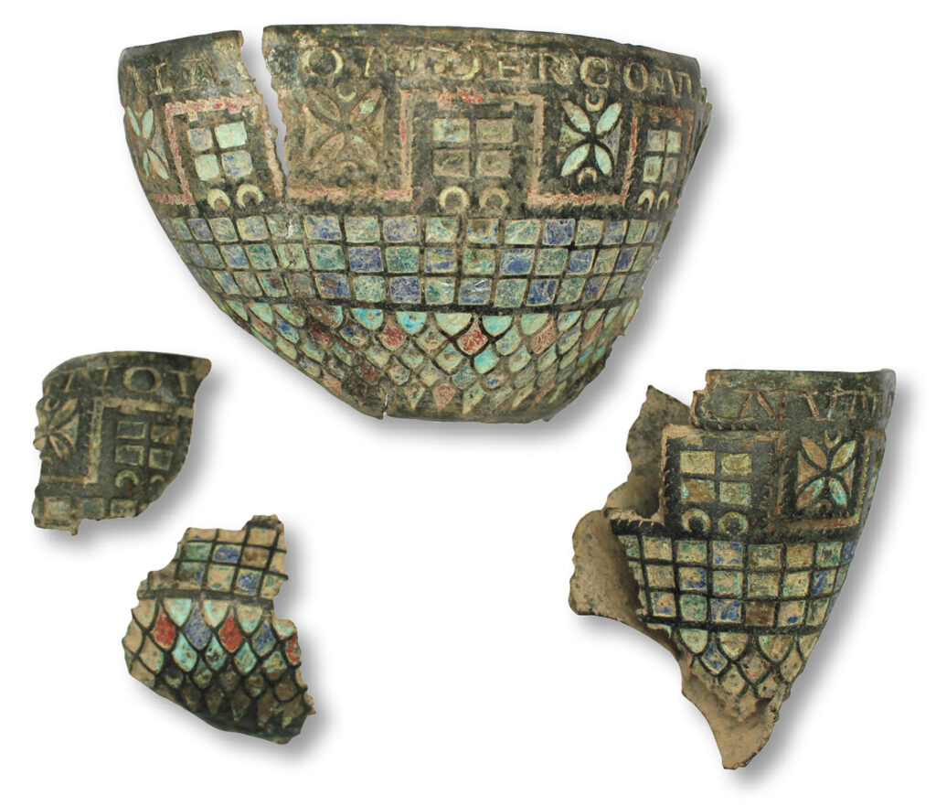 Bronze cup fragments