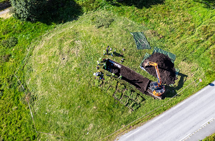 Gronhaug Viking ship burial, Karmoy, Norway