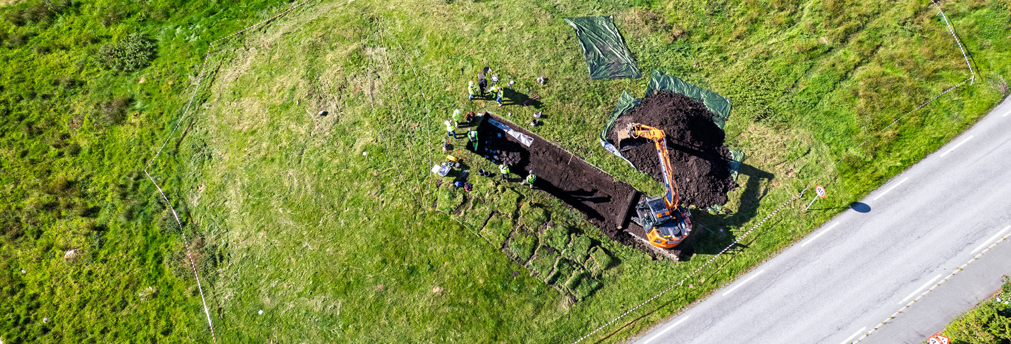 Gronhaug Viking ship burial, Karmoy, Norway