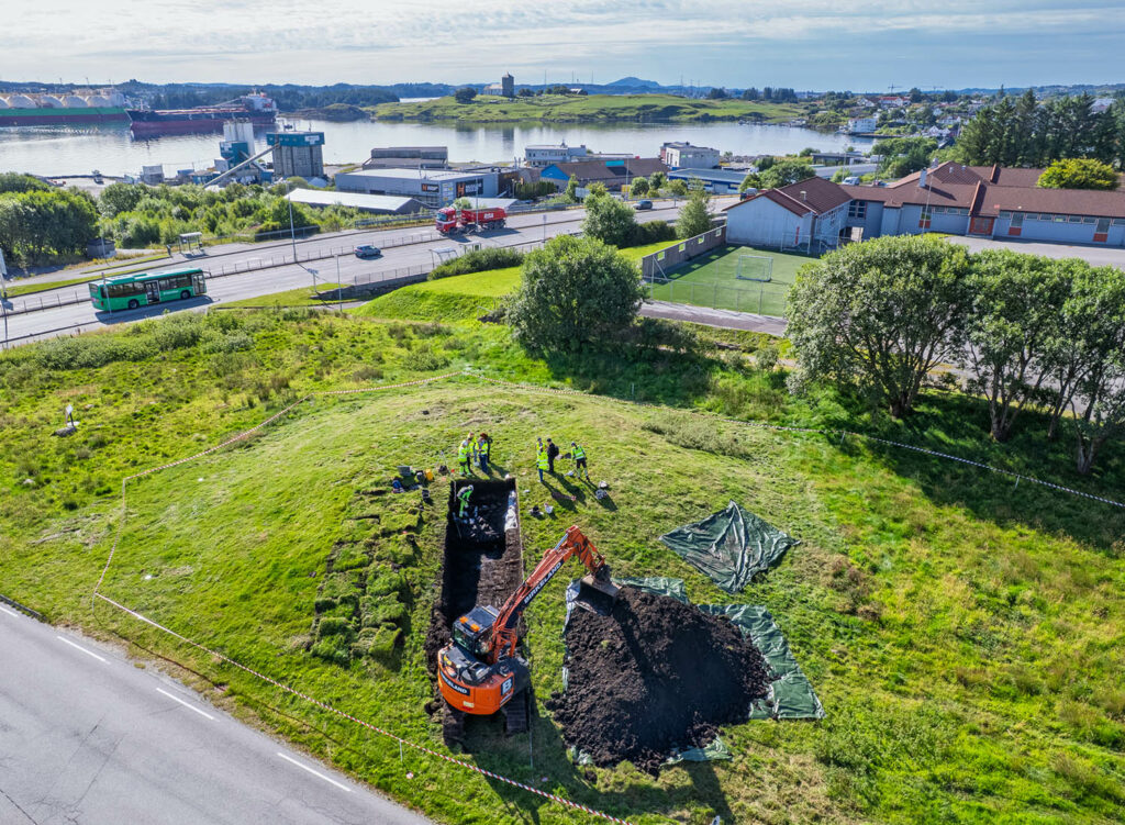 Gronhaug Viking ship burial, Karmoy, Norway