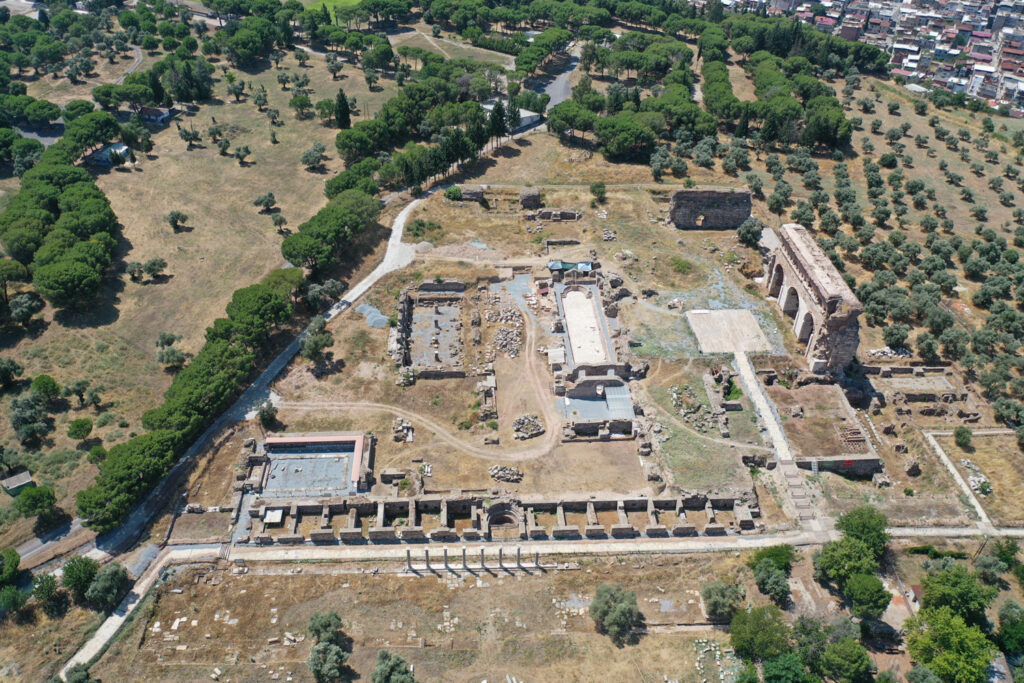 Aerial view of Tralles, Turkey