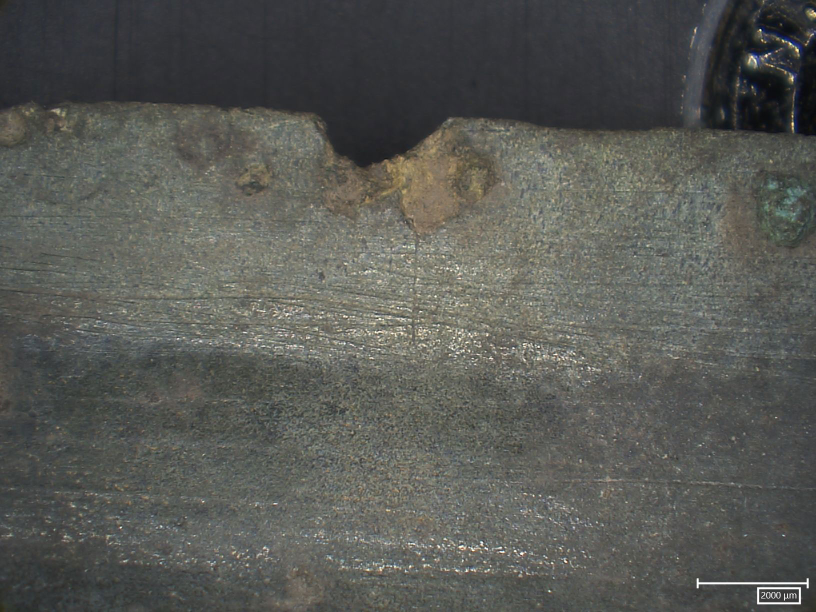 Detail of bronze sword blade