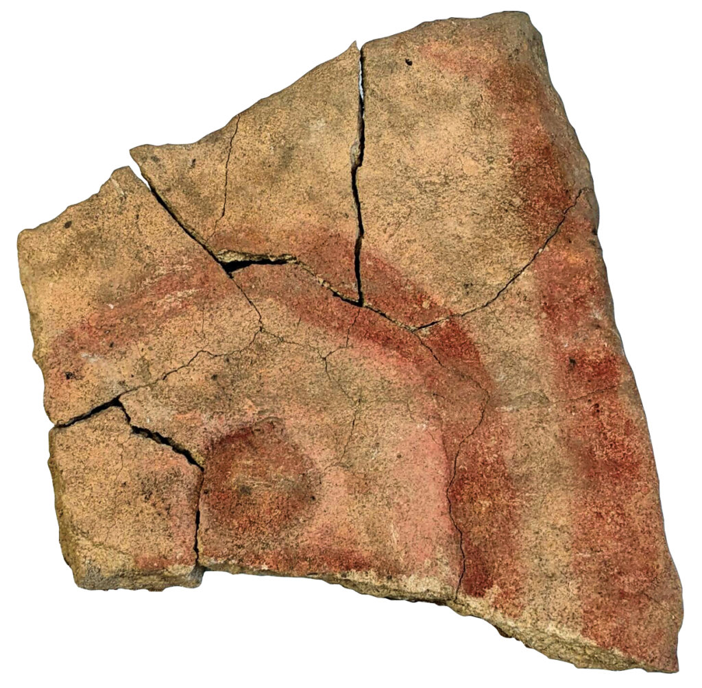 Painted stone plaque
