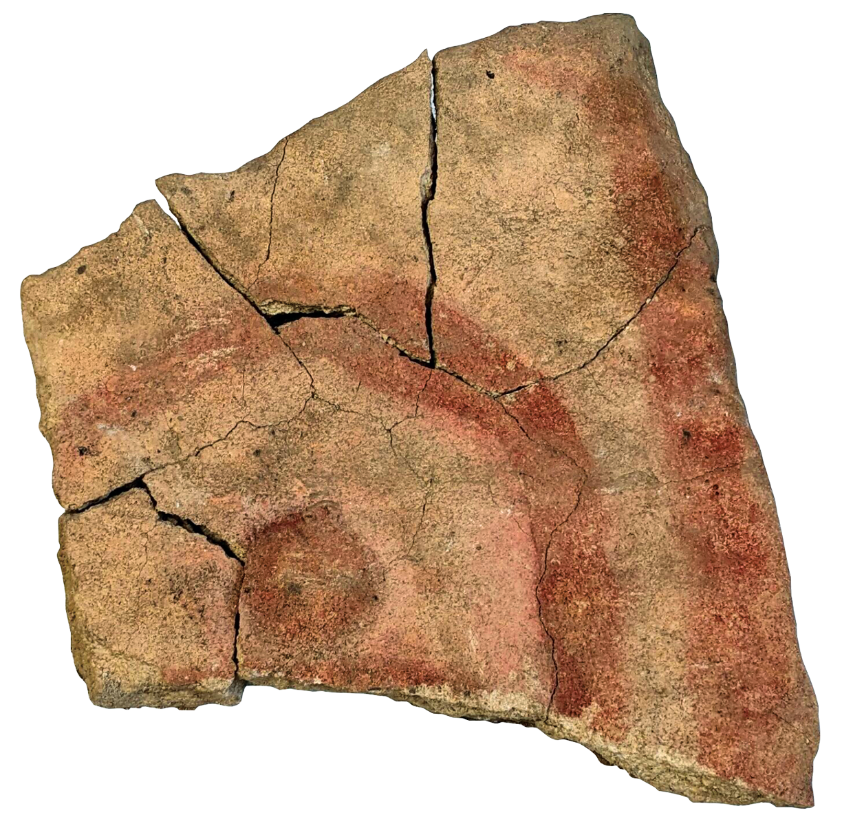 Painted stone plaque