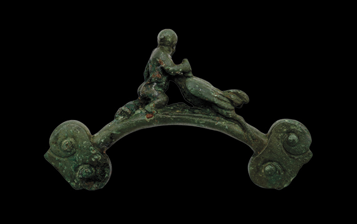 Bronze ring fragment (3.5 inches by 1.25 inches)