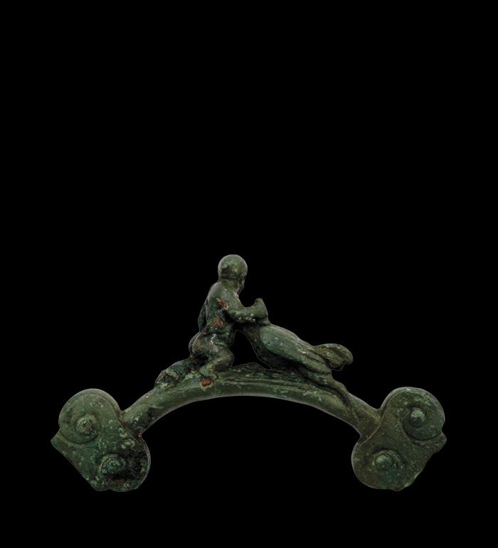 Bronze ring fragment (3.5 inches by 1.25 inches)
