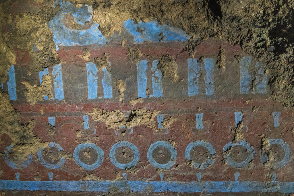 Painted images of shields