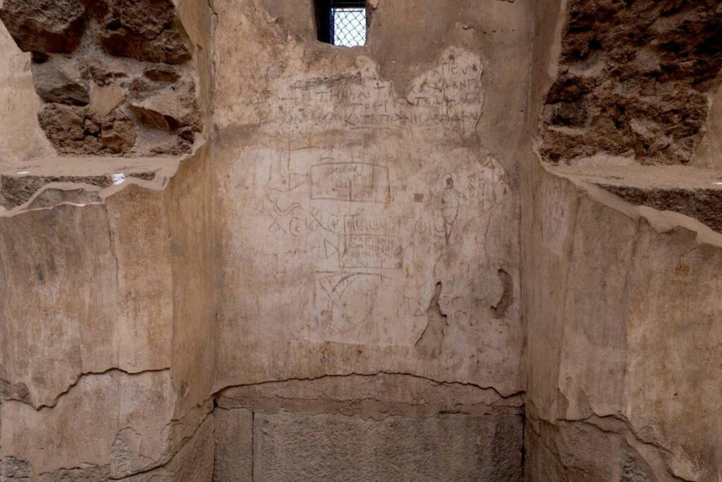 Wall painting, Smyrna, Turkey