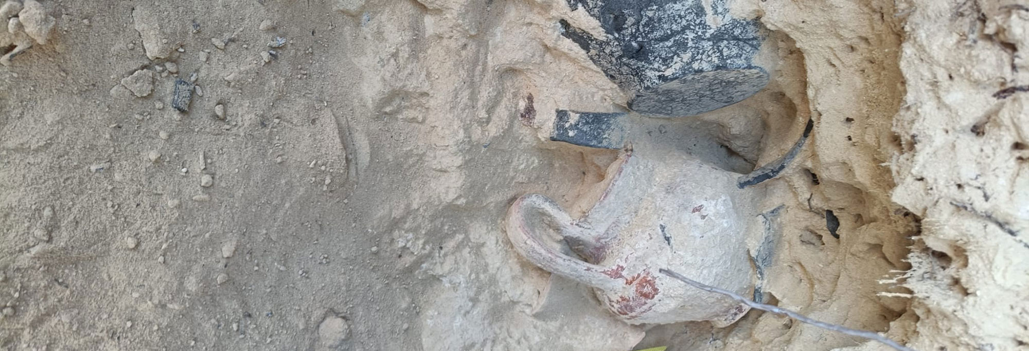 Ceramic vessel in situ, Sant’Elpidio a Mare, Italy