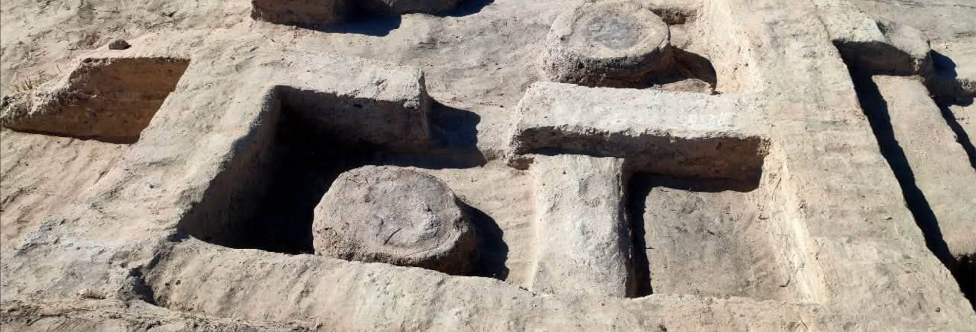 Excavations of a fortress in Beheira Governorate, Egypt