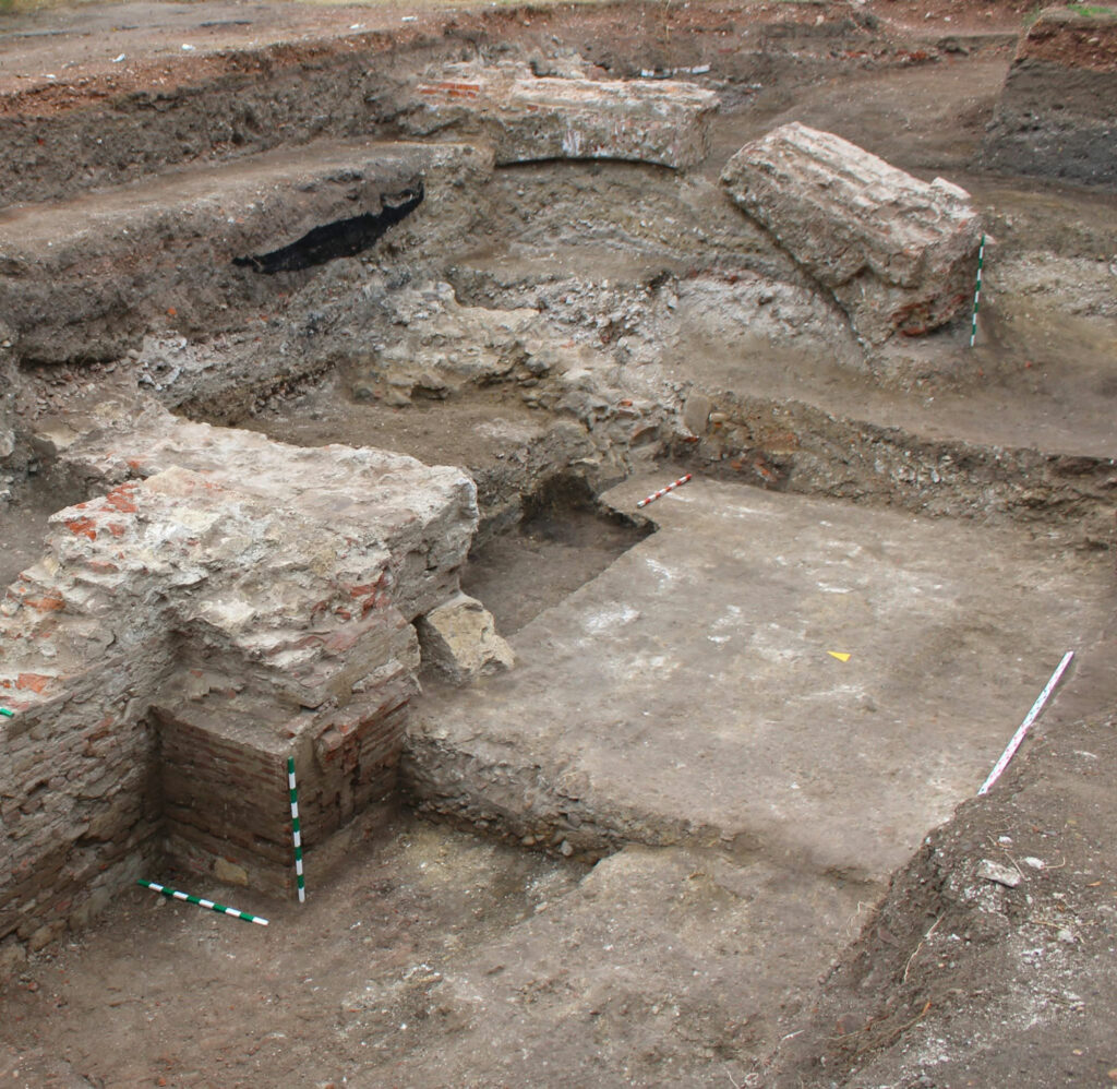 Remnants of the main gate of Apulum, Alba Iula, Romania