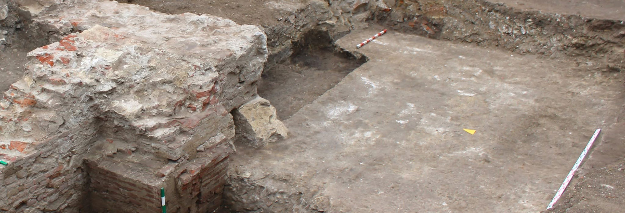 Remnants of the main gate of Apulum, Alba Iula, Romania