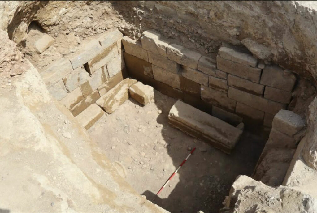 Etruscan tomb near Vulci, Italy