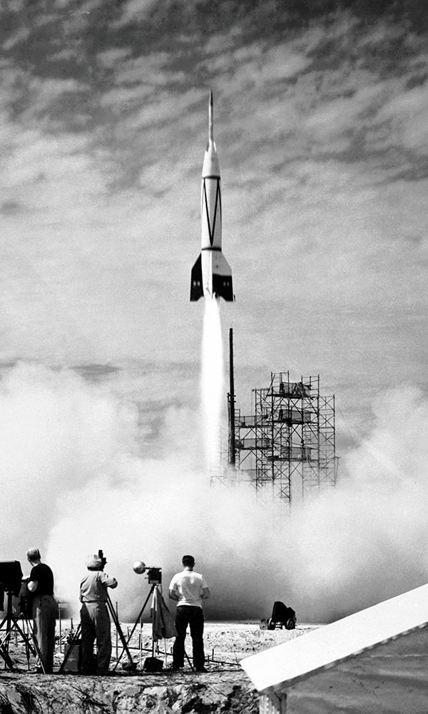 The first rocket launched from Cape Canaveral, on Florida's Atlantic Coast—called the Bumper—took flight on July 24, 1950.