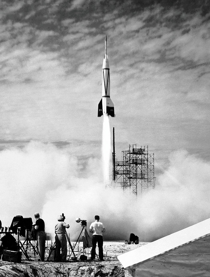The first rocket launched from Cape Canaveral, on Florida's Atlantic Coast—called the Bumper—took flight on July 24, 1950.