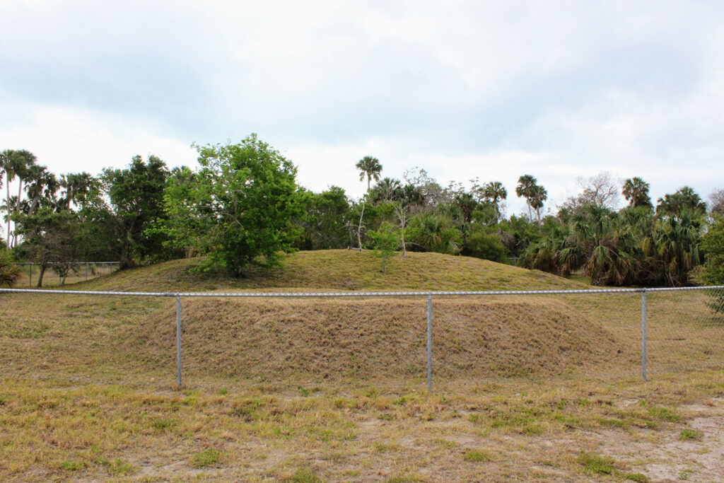 Burial mound at Burns Site, Cape Canaveral